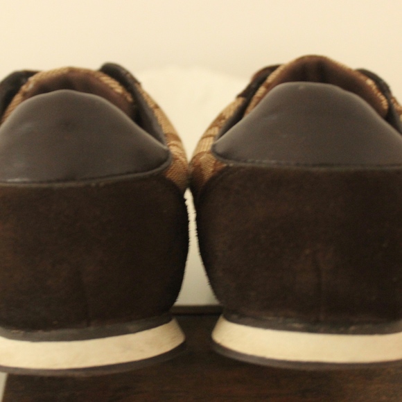 Coach Joss Signature C Brown Canvas Sneaker - Picture 5 of 8